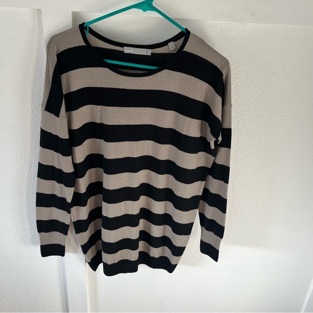 Vince Women's XS Cashmere/Wool Striped Sweater.